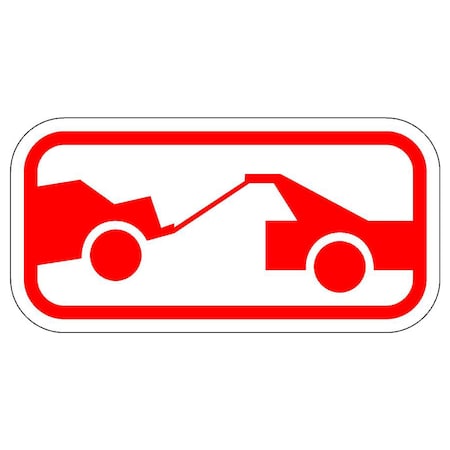 Sign Solutions Usa Parking Sign, 12 in W, Aluminum Sign, White DUS06DWT1206R7-201P