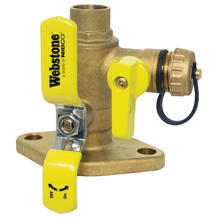 Nibco 1-Inch Isolator Uni-Flange Ball Valve with Drain H-50414