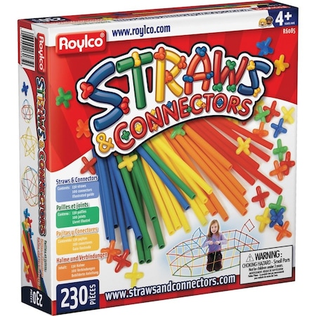 Roylco Straws & Connector Set, 230 Pieces R6085