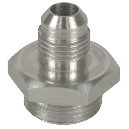 Derale Aluminum Fitting, -6AN x 0.27-18 O-Ring DER59106