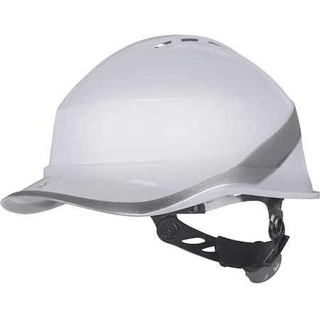 Deltaplus Hard Hat, Front Brim, Diamond VI, White DIAM6WTRBC