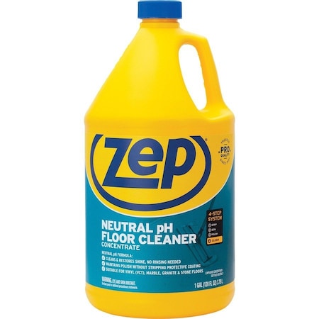 Zep Concentrated Neutral Floor Cleaner, Blue ZPEZUNEUT128