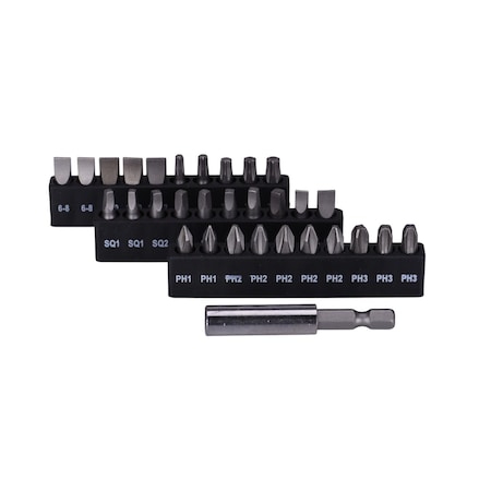 Century Drill & Tool 31 Piece Screwdriving Bit and Holder Set 69031