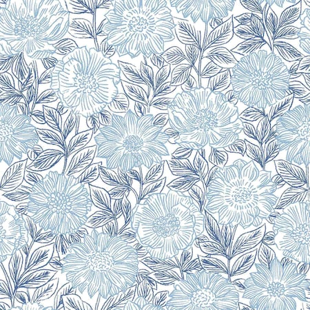 Chesapeake Faustin Navy Floral Wallpaper 4072-70047