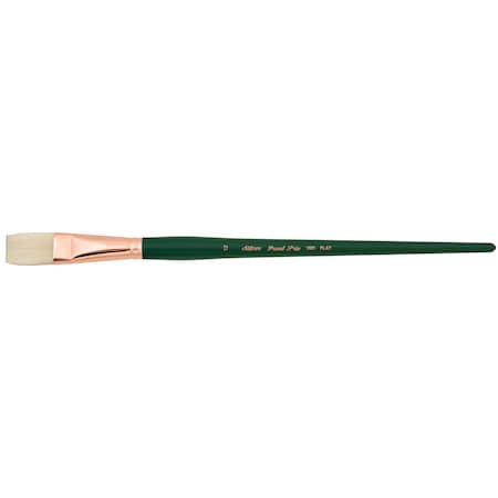 Silver Brush Grand Prix Brush, Flat, Long Handle, Size 12 1001-12