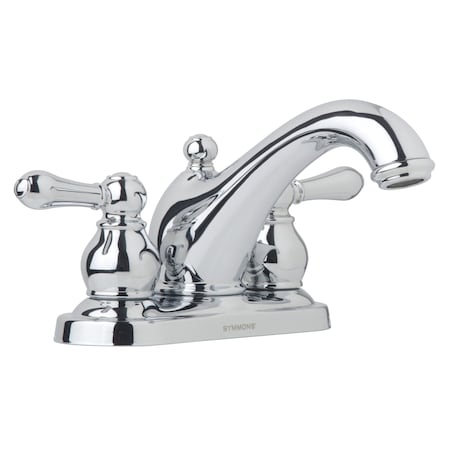 Symmons Allura 4 Inch Centerset Two Handle Bathroom Faucet with Drain Assembly (1.2 GPM) SLC76221.2