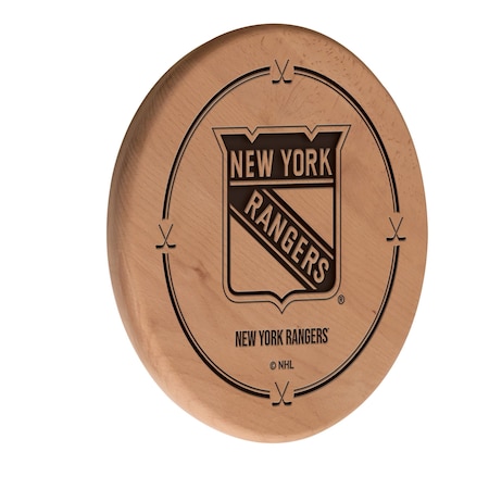 Holland Bar Stool Co New York Rangers 13" Laser Engraved Solid Wood Sign WSgnLNatNYRang