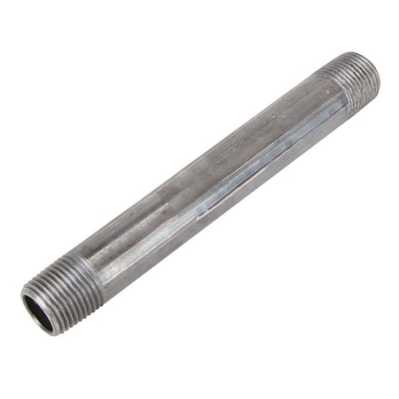 Prosource Pipe Nipple, 1/2 in, Male, Steel, SCH 40 Schedule, 1-1/2 in L 1/2X11/2B