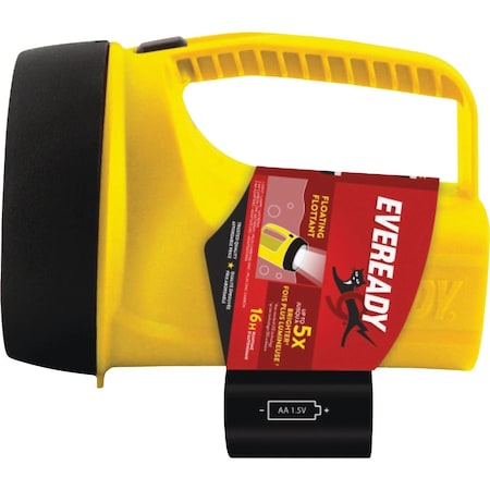 Eveready Readyflex 7.3'' L. x 5.12'' Dia. Yellow Plastic Utility LED Lantern EVGPLN451AD