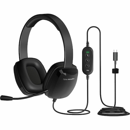 Cyber Acoustics USB C Stereo Headset EDU K12 AC-6014