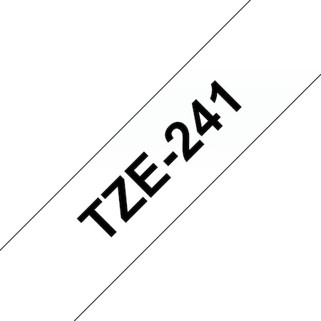 Brother Label/RibbonCartridge, White, 45/64inW TZE2412PKG