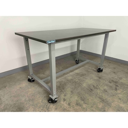 Stackbin Workbench, Mobile, Tubular, Frame PH4830-ISO-GY