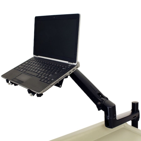 Harloff Medical Cart Laptop Mount with Fully Articulating Ergotron Arm LTP-HLDR