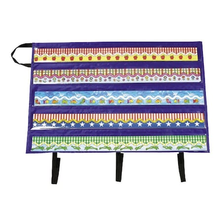 Carson Dellosa Carson-Dellosa Publishing Border Storage Pocket Chart, Blue/Clear, 41" x 24 1/2" CD5652