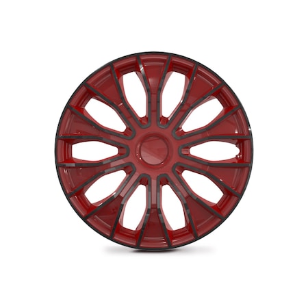Altertrim 14 in Univ Hubcaps for steel whls , Snap-On, (Blk & Red Lacq), 4PK CHB-5086-BRB-14