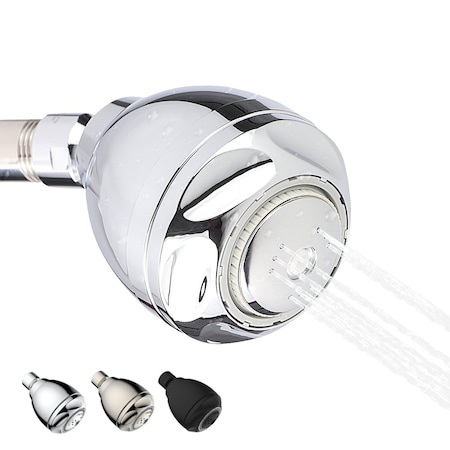 Supply Giant Shower Head, High Pressure 3 Function Massage Showerhead, 1.5 GPM, 2.75in Face Dia. Fixed 74-52337