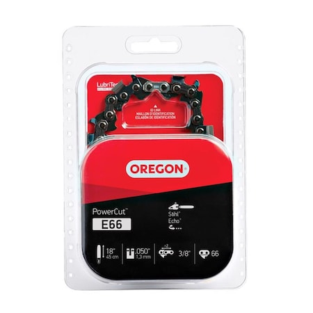 Oregon PowerCut 18 in. Chainsaw Chain 66 links E66