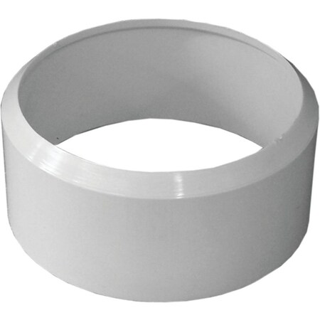 Canplas Pipe Adapter Bushing, 4 in, Spigot x Hub, PVC, White 192842