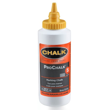 Kraft Tool Kraft Tool 8 oz. Yellow Chalk GG307