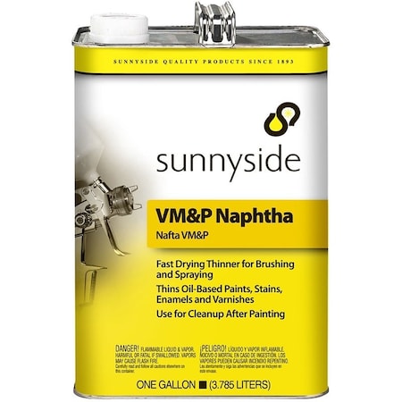 Sunnyside 800G1 Naphtha Thinner, Liquid, Petroleum, Transparent, 1 gal, Can 800G0