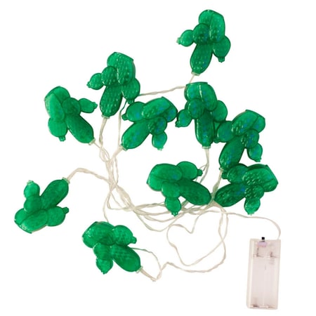 Elegani 10 LED Cactus String Lights - Warm White Decorative Fairy Lights for Bedroom, Dorm PH-600304