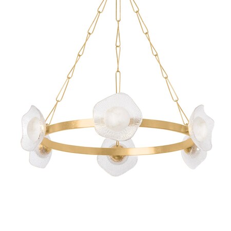 Corbett Lighting Almandine 41.25 in. Chandelier Vintage Gold Leaf 485-41-VGL