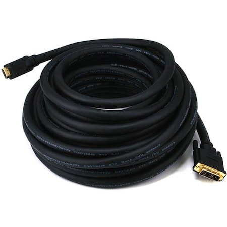 Monoprice HDMI-DVI Cables, Black, 50 ft., 22AWG 2810