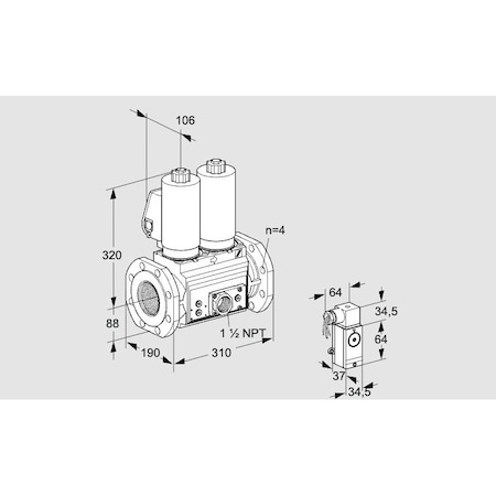 Honeywell Kromschroder VCS7T80A05NNQSLE/PPVP/3-P4 KS88204686