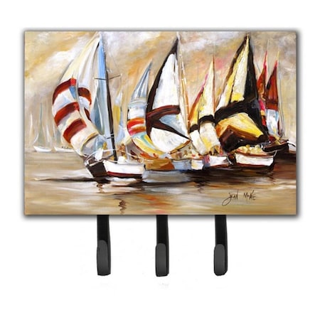 Carolines Treasures Boat Binge Sailboats Leash and Key Holder JMK1136TH68