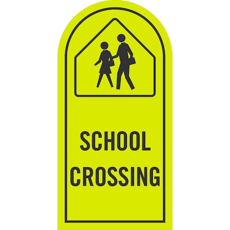 Lyle (Symbol) School Crossing, 24x48, Non-Reflective, Yellow G-14380-NC_24x48