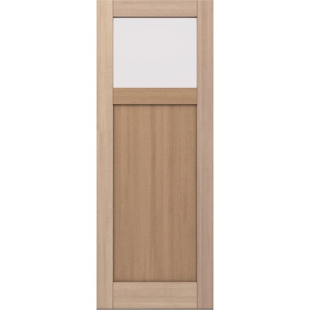 Doornmore CRF-P1G1, 37.75" x 98" ( 36" Door) Right Hand, Mahogany Top View Exterior Door CRF-P1G1-SW-3696_1_RI