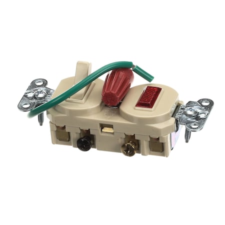 Thermalrite Switch with Pilot Light, 600V, 12AWG, 3-Way, Ivory 2795