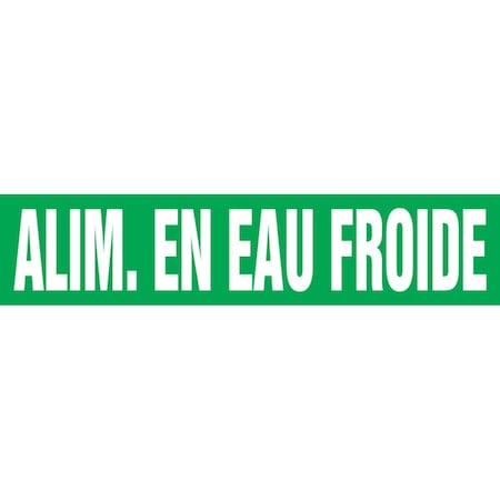 Accuform FRENCH PIPE MARKER ALIM EN EAU CRPK223STB