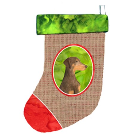 Carolines Treasures Doberman Christmas Stocking SS2049-CS
