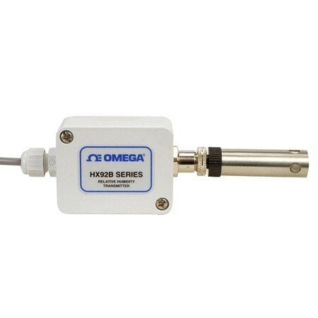 Omega Temperature and Humidity Transmitter: 4 to 20mA, Screw Terminals, -22°F to 167°F, HX92B HX92BC