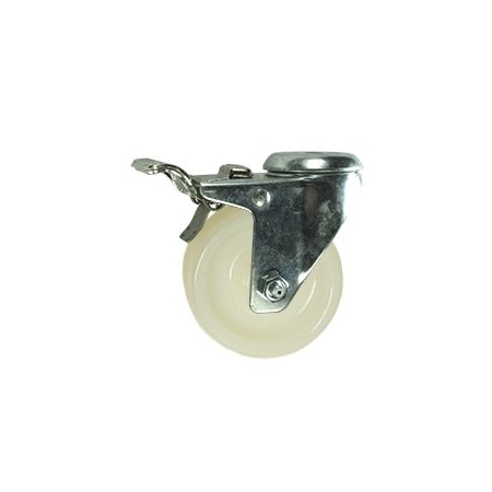 Service Caster 3 Inch SS Nylon Wheel Swivel Bolt Hole Caster with Total Lock Brake SCC SCC-SSBHTTL20S314-NYS