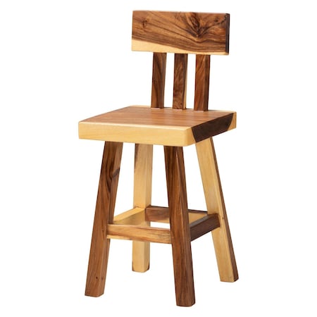 Bali & Pari Luli Solid Suar Wood Counter Stool 261-14334-ZORO