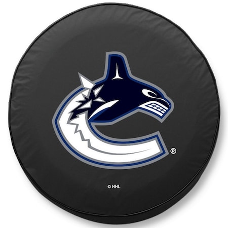 Holland Bar Stool Co 29 x 8 Vancouver Canucks Tire Cover TCFVanCanBK