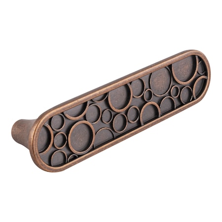 Brixwell Flat Oblong Shape Kitchen Cabinet Cup Pull Handle 3 in Center To Center Weathered Copper BXB41162WC