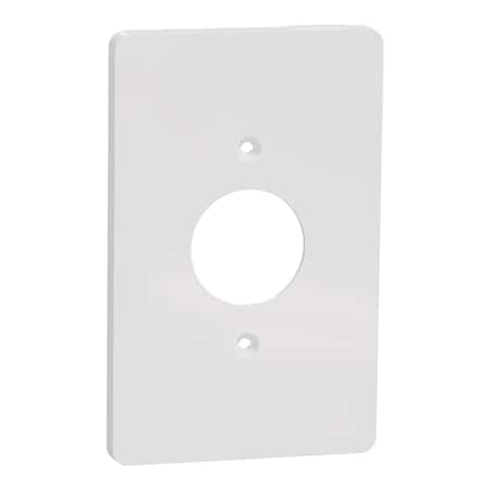 Square D Cover Frame, X Series, for Socket-Outlet, Number of Gangs: 1 Plastic, Matte Finish, White SQWS422001WH
