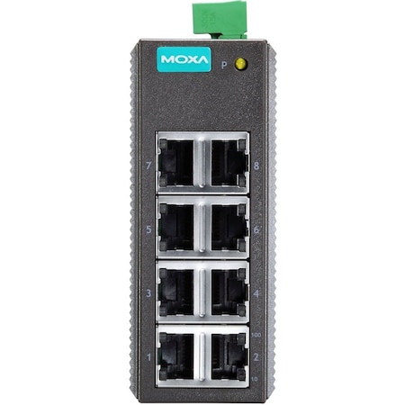 Moxa Entry-Level Unmanaged Ethernet Switch W/ 8 10/100Baset(X)Ports EDS-208