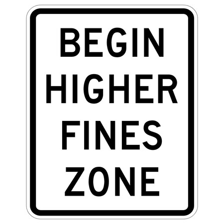 Sign Solutions Usa Traffic Sign, 24 in Width, Aluminum Sign, Vertical Rectangle DUS10DWT2430R2-10