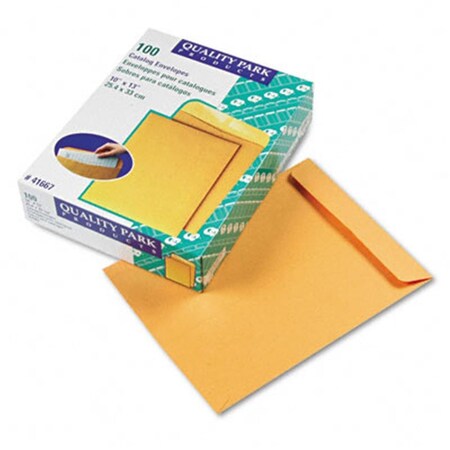Quality Park Catalog Envelope 10 x 13 Light Brown, 100BX, 100PK 41667