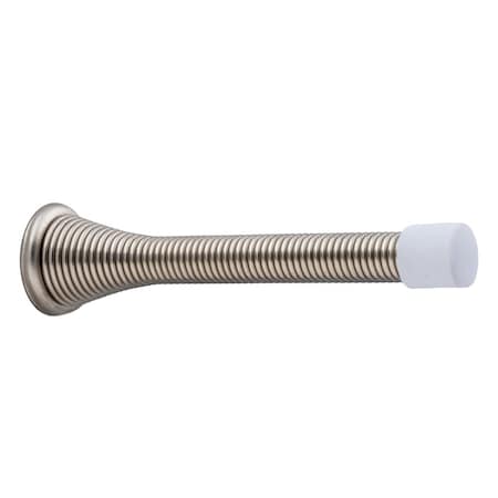 Geo 3-3/4" Jumbo Spring Door Stop Satin Nickel Finish GBH-DS334JS-SN