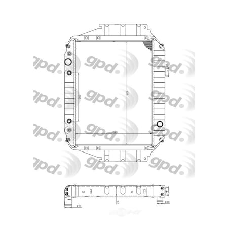 Global Parts Distributors Radiator 1333C
