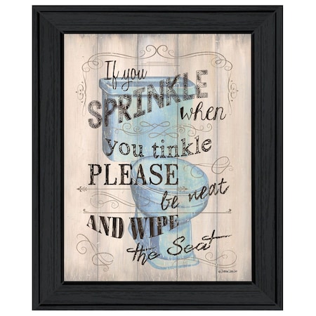Homeroots Bathroom Humor 6 Black Framed Print Bathroom Wall Art 404859