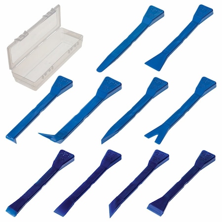 Bojo Tools Master Installer Plastic Prying and Scraper Tools Combo Kit in Tool Box ATH-MUKF1-NGL