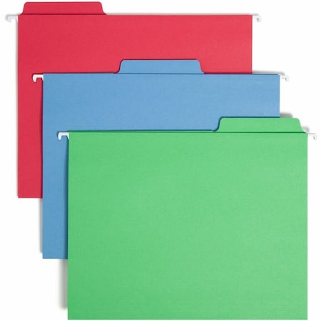 Zoro Select Hanging Folder Fast Tab, Assorted Colors, PK18 64053