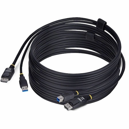 Startech.Com 10FT (3M) DISPLAYPORT AND USB 5GBPS KVM CABLE, 4K 60HZ, DP 1.2 AND USB COMBO CAB DU12210-KVM-CABLE