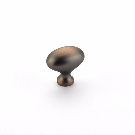 Schaub 1-1/4in Country Traditional Cabinet Knob Aurora Bronze Finish 711-AUB